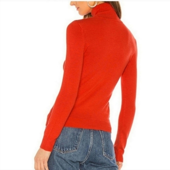 Lover's + Friends Kade Red Wool Blend Cutout Turtleneck Sweater Size XS - Picture 8 of 10